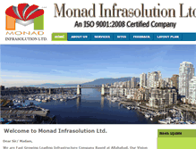 Tablet Screenshot of monadinfra.com